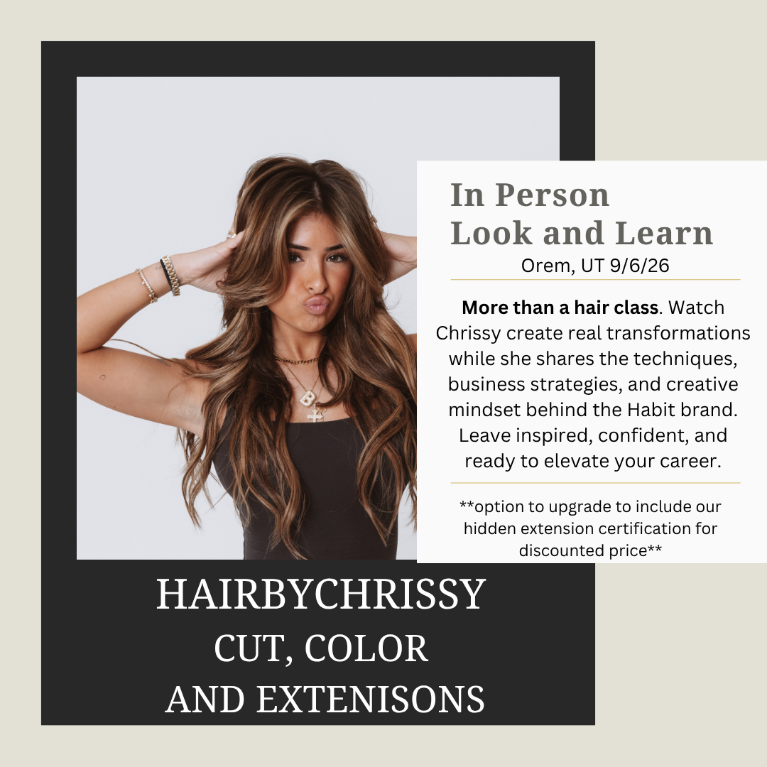HairbyChrissy Cut, Color and Extension Class September 6th Utah
