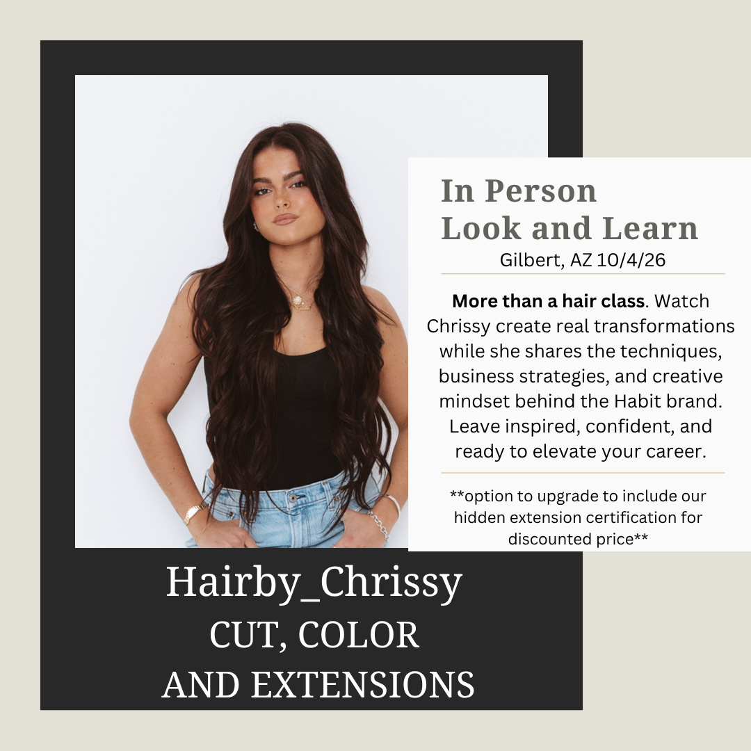 @hairby_chrissy Cut, Color and Extension Class October 4th, AZ